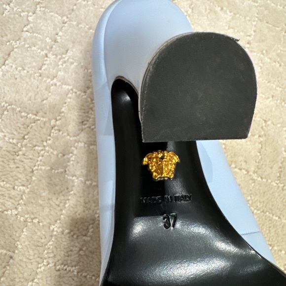 Versace Light Blue Heels - Picture 5 of 5